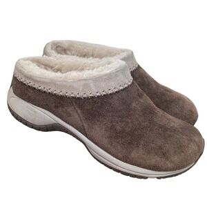 Merrell Encore Ice Brown Suede Clogs Women's Size 7.5